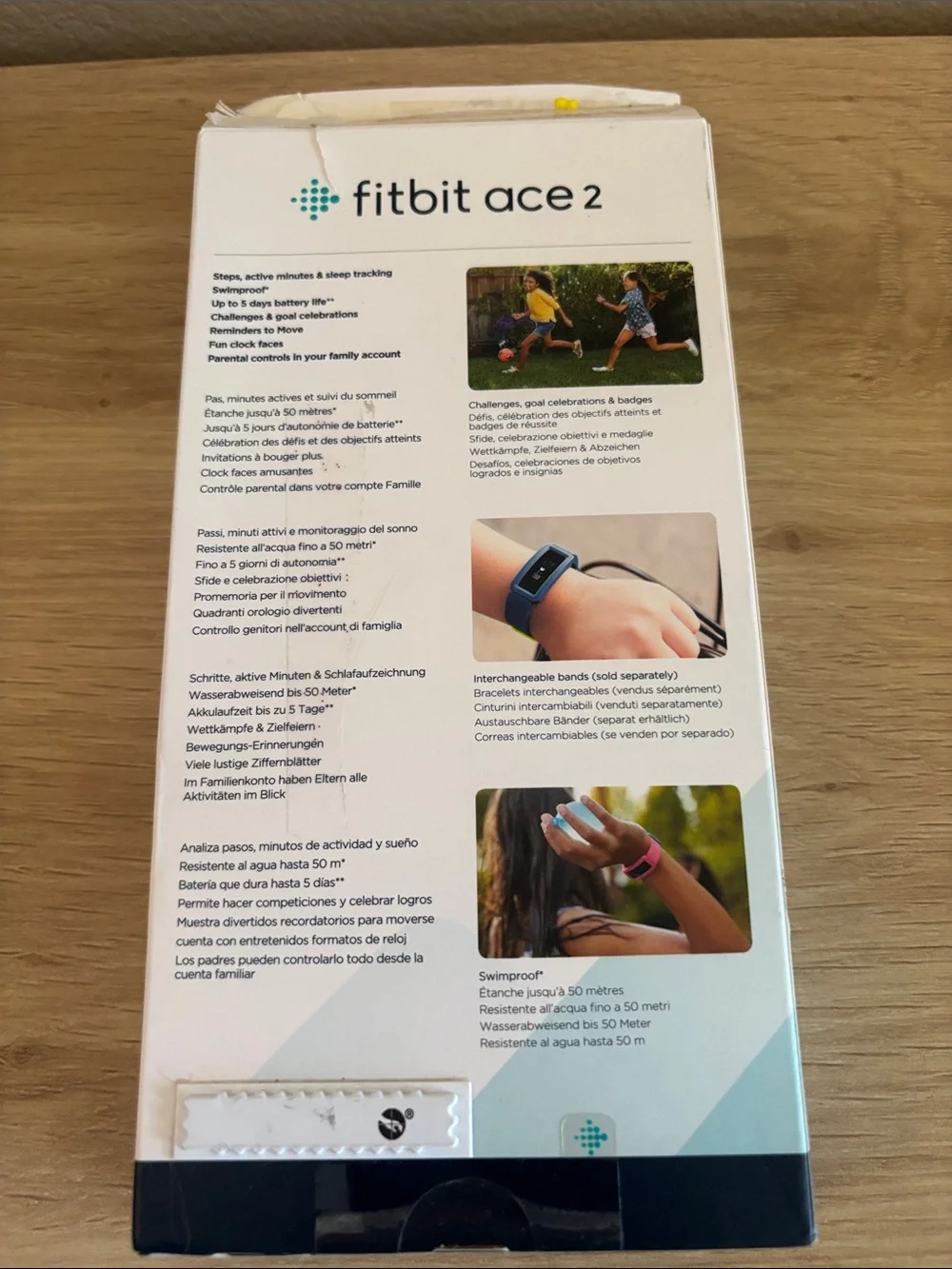 fitbit Ace 2 Kids Activity Tracker - Navy and Yellow
